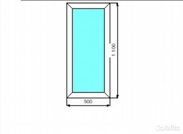 Окно пластиковое глухое