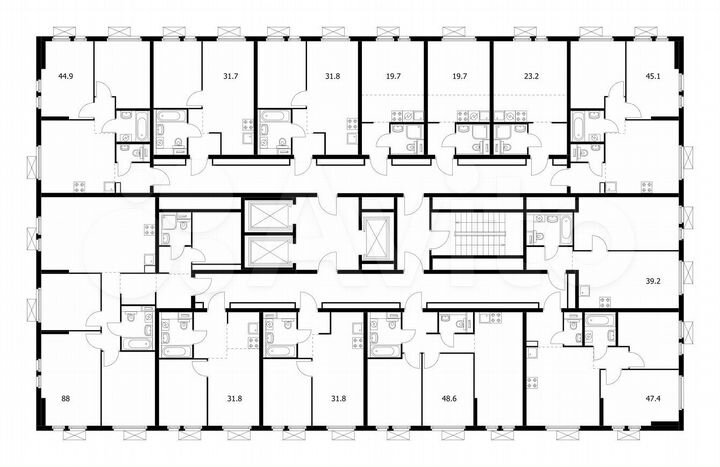 1-к. квартира, 31,8 м², 15/25 эт.