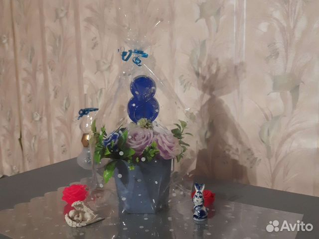 Букет из мыльных роз