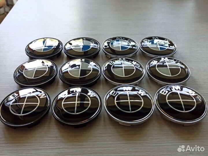 Колпачки на диски бмв 68/62 на реплику