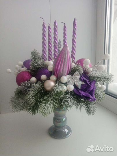Новогодний подсвечник