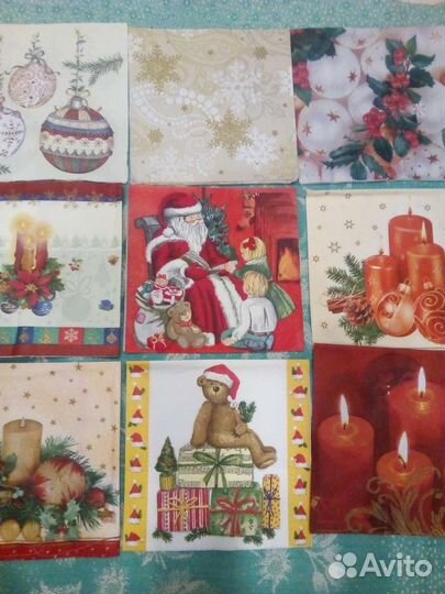 Декупажные салфетки и карты