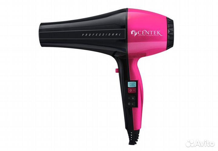 Фен Centek-2225 Professional 2400Вт, проф.2 насад