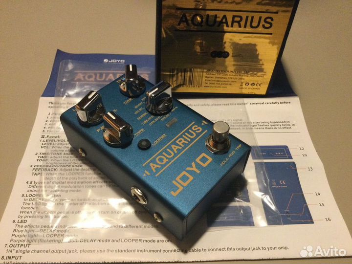 Гитарная педаль Joyo Aquarius - Delay + Looper