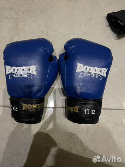 Боксерские перчатки boxer 10 oz