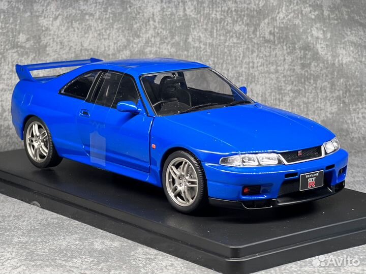 Модель Nissan skyline r33 1/24 white box