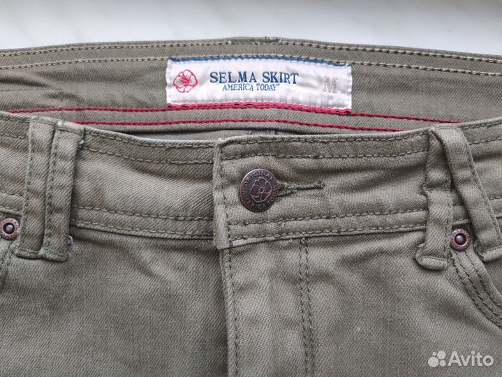 Джинсовая мини-юбка y2k