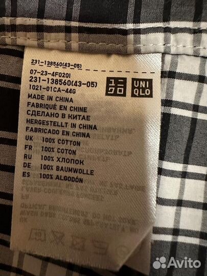 Рубашка Uniqlo L