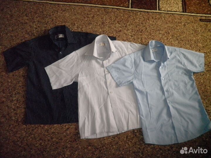 Рубашки школьные р.128-134