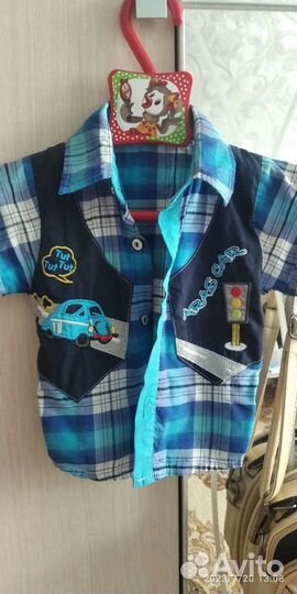 Рубашка на мальчика 80 р