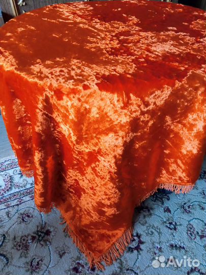 Скатерть бархатная СССР