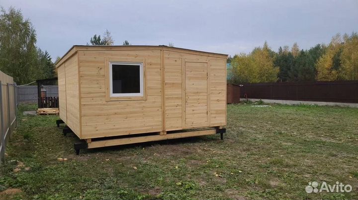 Бытовка деревянная утепленная с электрикой