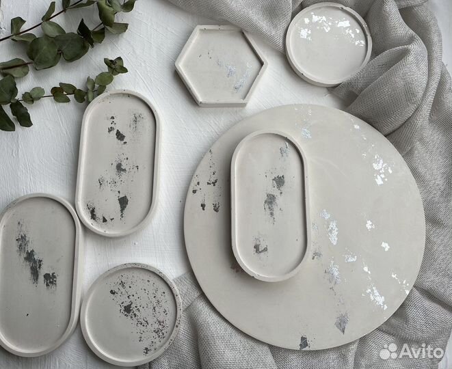 Поднос гипсовый