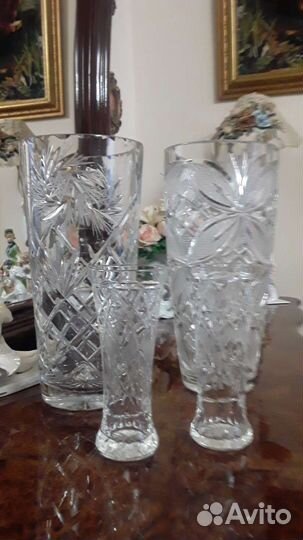Хрустальная ваза