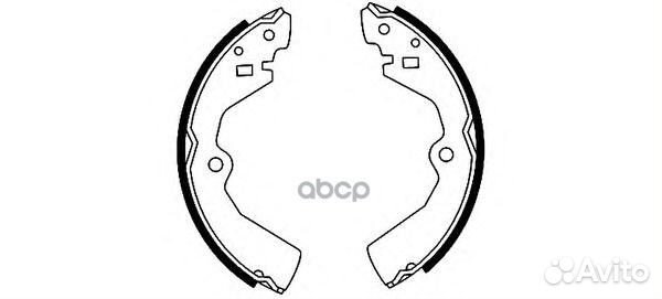 Колодки тормозные барабанные, задние K1170 Kash