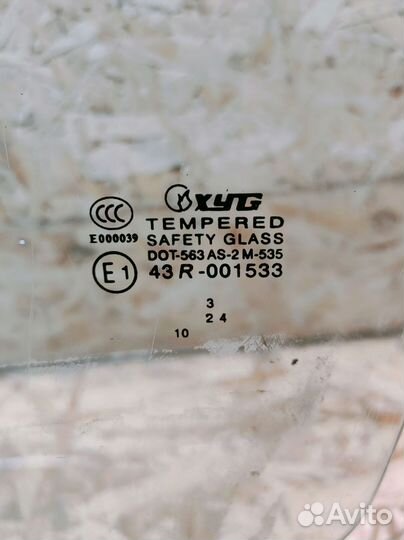 Стекло двери передней левой Chevrolet Aveo