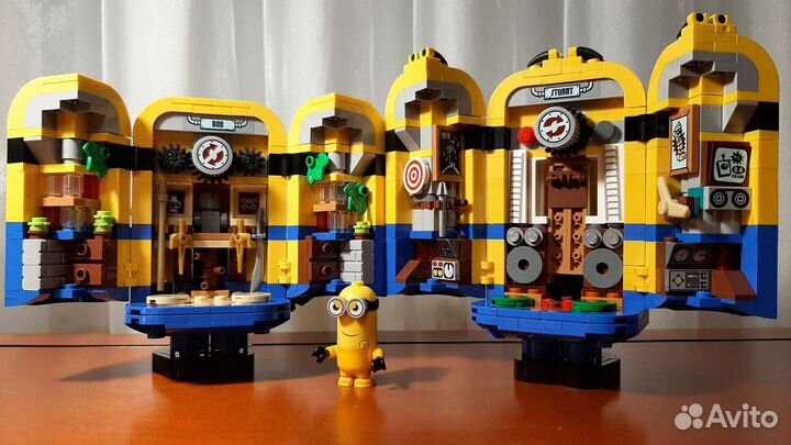 Lego minions 75551 Миньоны 3шт и их дом