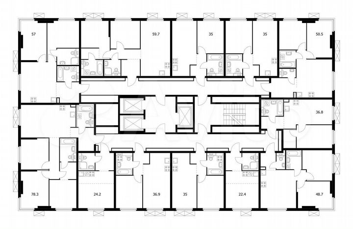 1-к. квартира, 35 м², 16/24 эт.