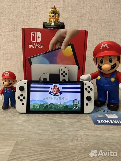 Прошитая Nintendo Switch Oled 256 gb + 23 игры