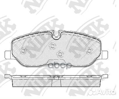 PN0484nibk колодки дисковые п. Land Rover Disco