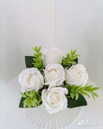 Букет из пенных роз