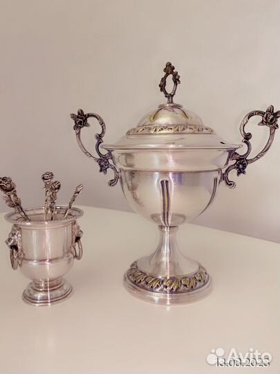 Сахарница серебрение