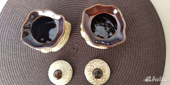 Декоративные керамические емкости для специй