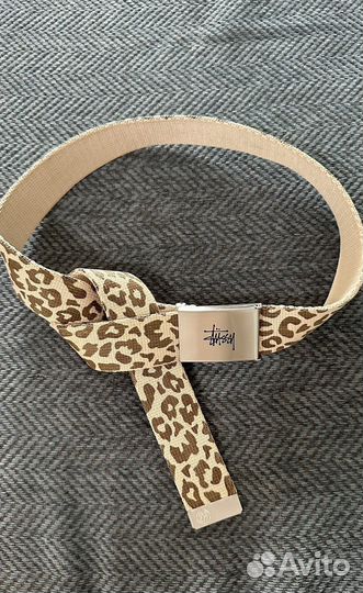 Stussy леопардовый ремень