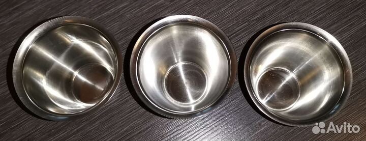Стопки походные металлические 100 мл, 3 штуки