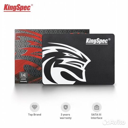 Ssd диск kingspec 2.5' 128gb (новый)