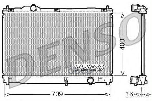 DRM51008 Радиатор lexus GS300/450H 3.0/3.5 05-1