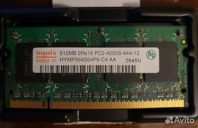 Модуль памяти для ноутбуков DDR2 512 мб