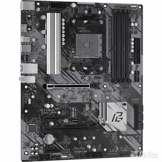 B550 phantom gaming 4, Socket AM4, AMD B550, 4xDDR