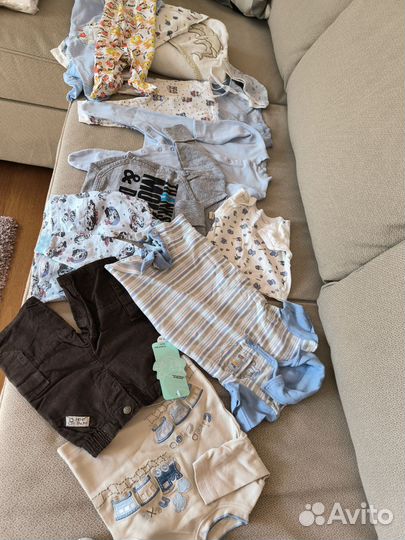 Вещи пакетом для новорождённого 50 -62