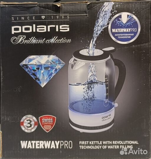Электрический чайник Polaris PWK 1753CGL с подсвет