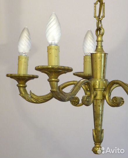 Антикварная люстра в стиле Ампир. Франция