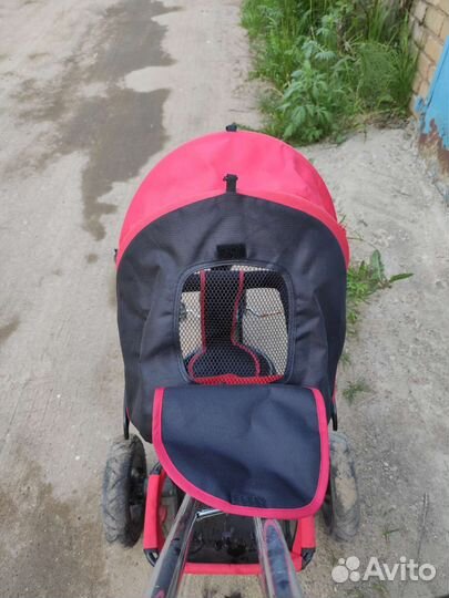 Велосипед коляска трёхколёсный с ручкой