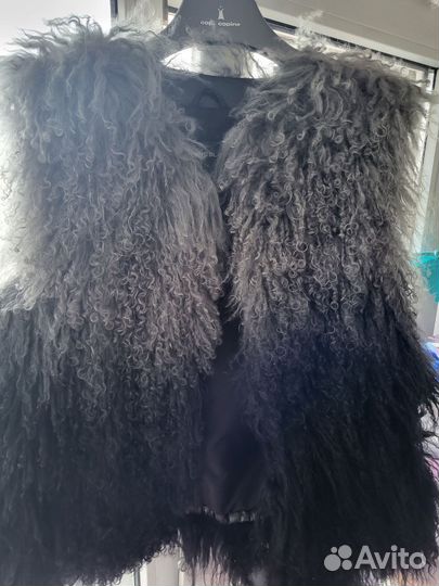 Жилетка меховая женская 44