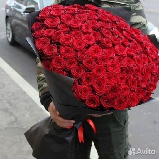 Высокие розы Доставка цветов