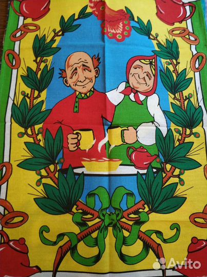 Полотенца кухонные, хлопок,винтаж
