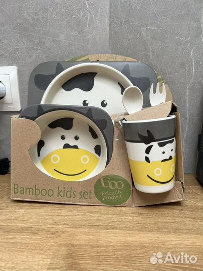Детская посуда из бамбука