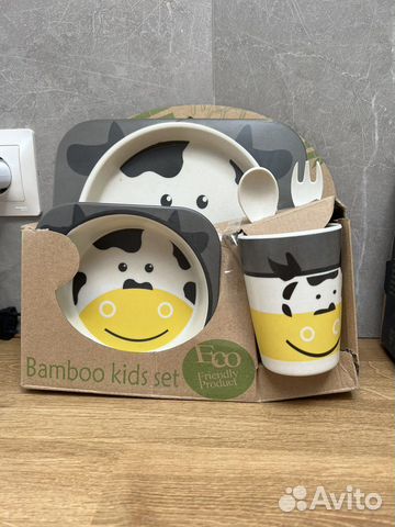 Детская посуда из бамбука