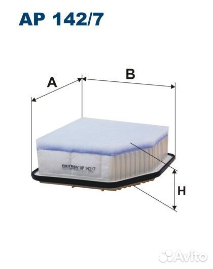 Фильтр воздушный toyota RAV 4 2.2D 06