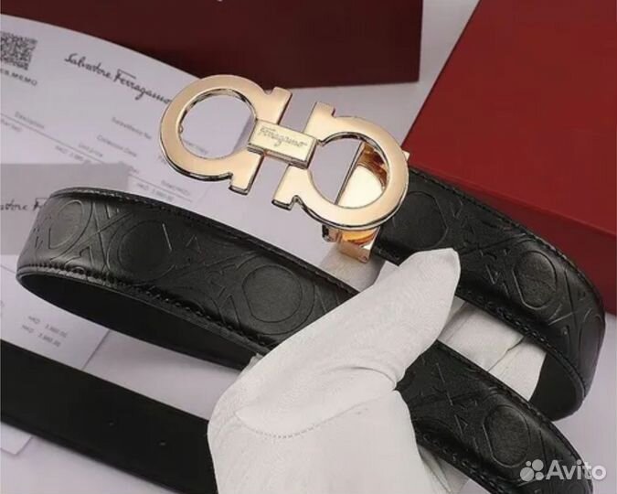 Ремень Salvatore Ferragamo натуральная кожа люкс