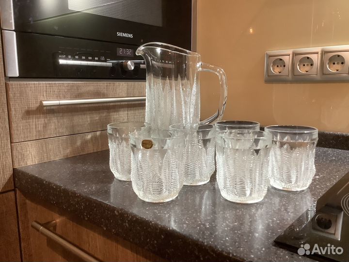 Графин и стаканы хрустальные Bohemia