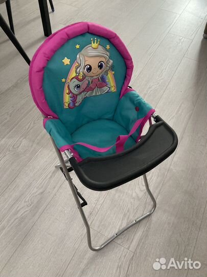 Стульчик для кормления игрушечный