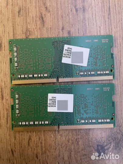 Оперативная память ddr4 8gb samsung so-dimm