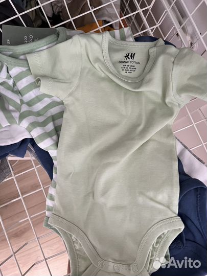 Новые боди hm 68 с коротким рукавом - 2 шт
