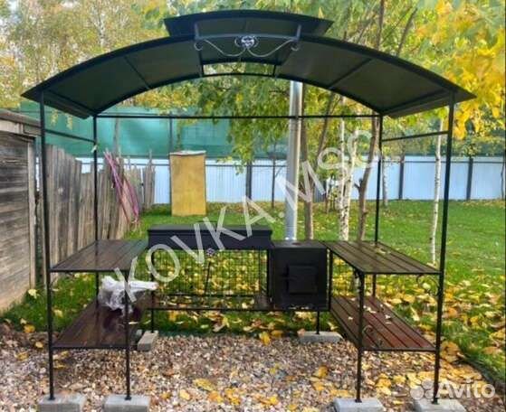 Беседка с мангалом