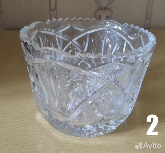 Хрусталь вазы, салатники, фужеры